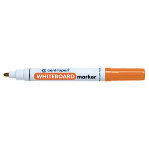 Marker suchościeralny Centropen okrągły 2.5mm, Pomarańczowy